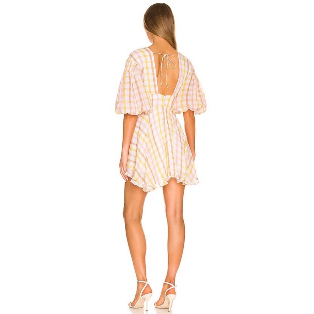 For Love & Lemons Rue Puff Sleeve Mini Dress - Picture 5 of 12